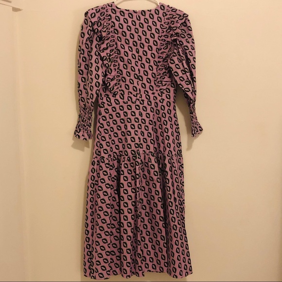 Cynthia Rowley Campbell Ruffled Cotton Midi Dress - Picture 7 of 8